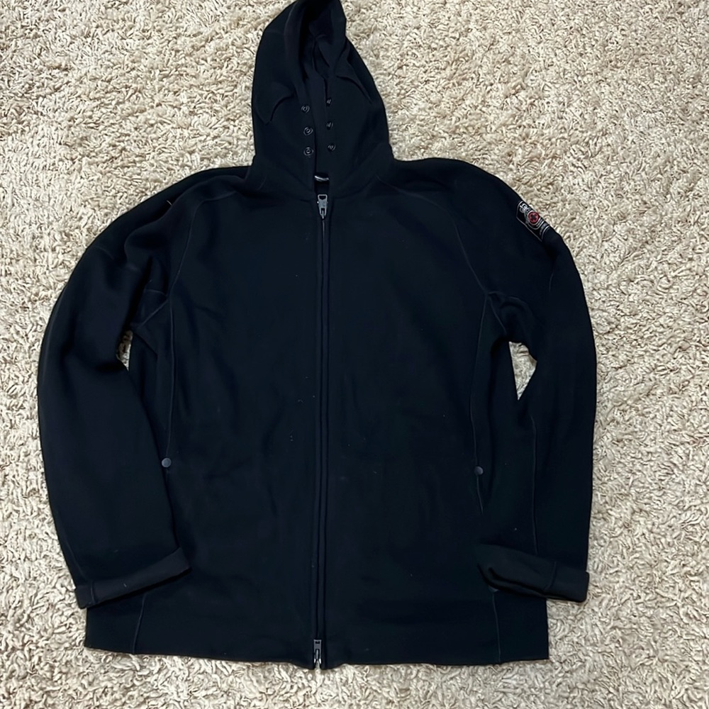Polo Ralph Lauren 381 Bleeker NYC Patch Full Zip Black Sweater Jacket
